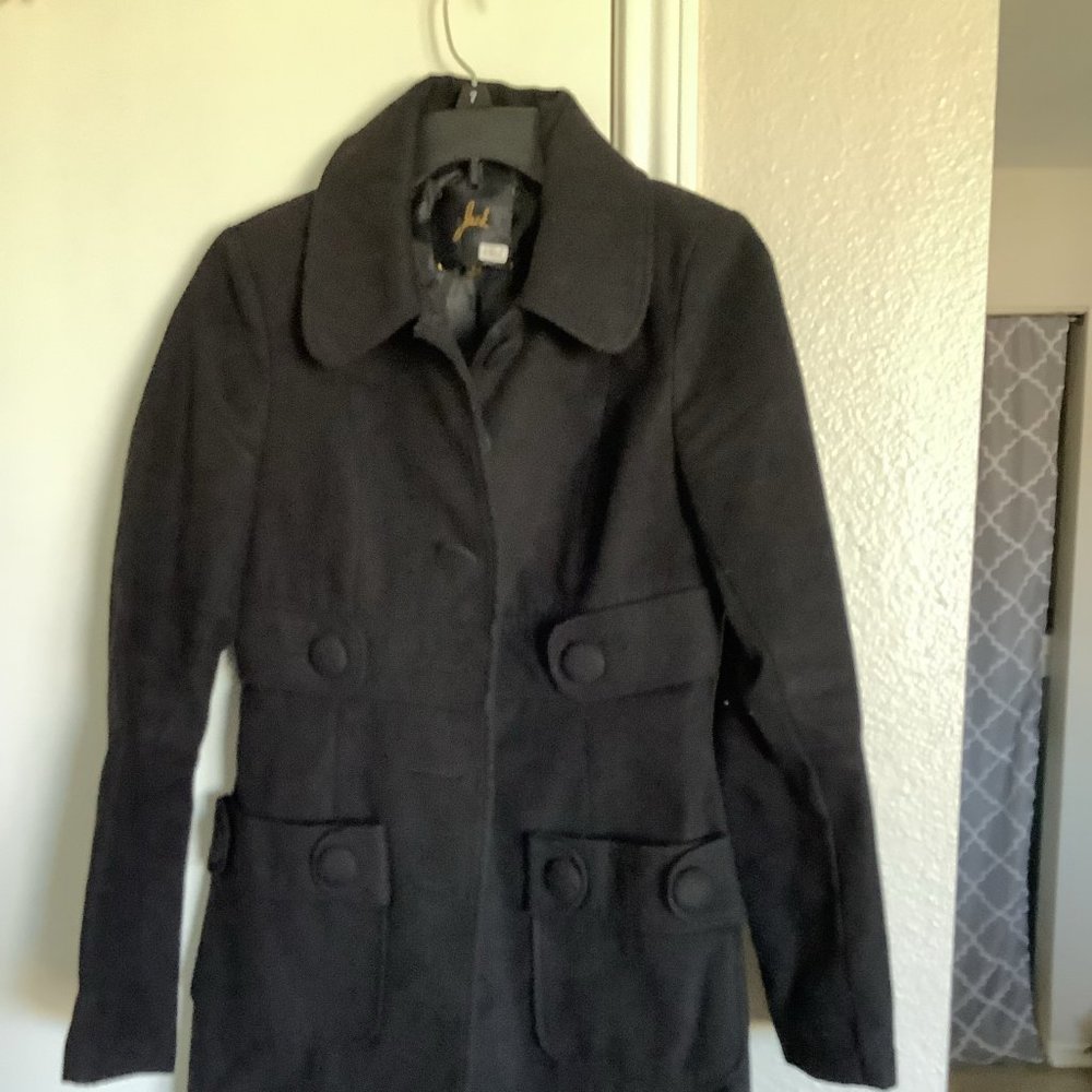 Black Wool Jack Coat